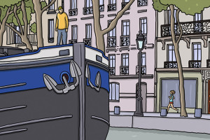 Péniche bleue - antoine meurant - Produit créatif