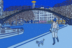 Le canal en hiver - antoine meurant - Produit créatif