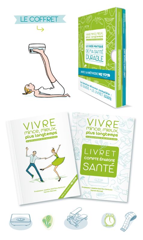 Coffret minceur : LIvre + carnet pour les Éditions First - catherine nodin - DA & graphistes