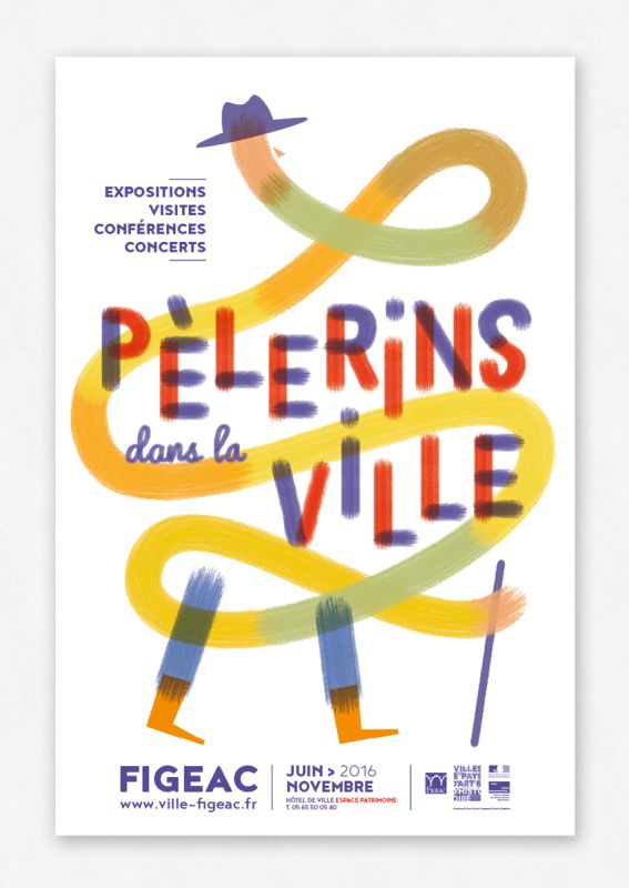 Pèlerins dans la ville - céline collaud - DA & graphistes