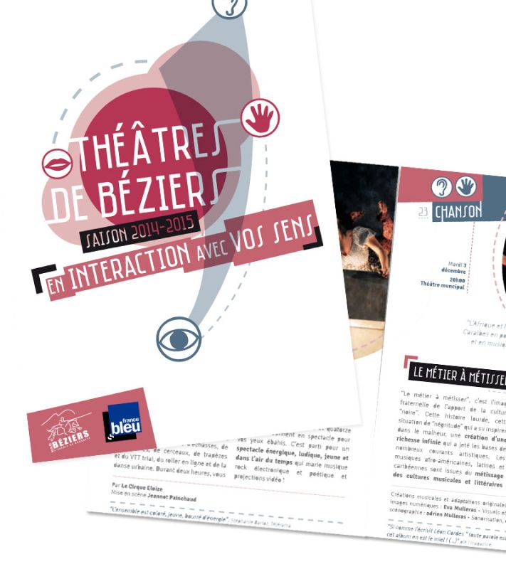 Proposition pour la saison culturelle des Théatres de Béziers - emilie gaspin - DA & graphistes