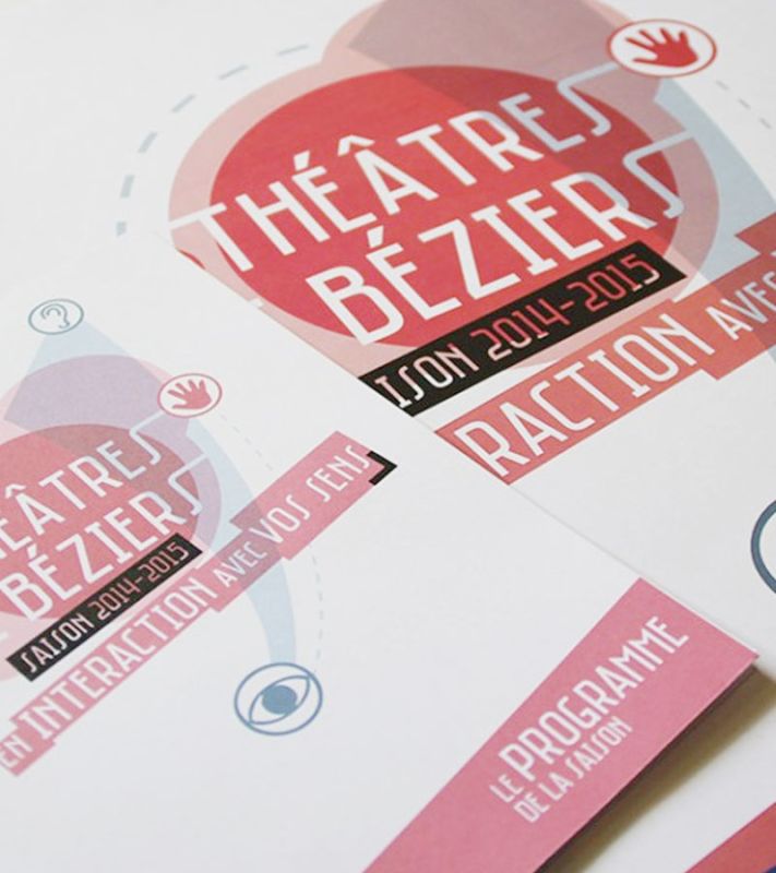 Proposition pour la saison culturelle des théâtres de Béziers | 2 - emilie gaspin - DA & graphistes