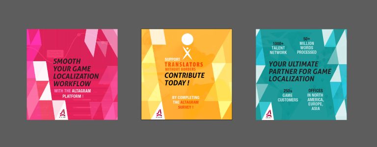 Bannières réseaux sociaux pour un évènement - julia fraud - DA & graphistes